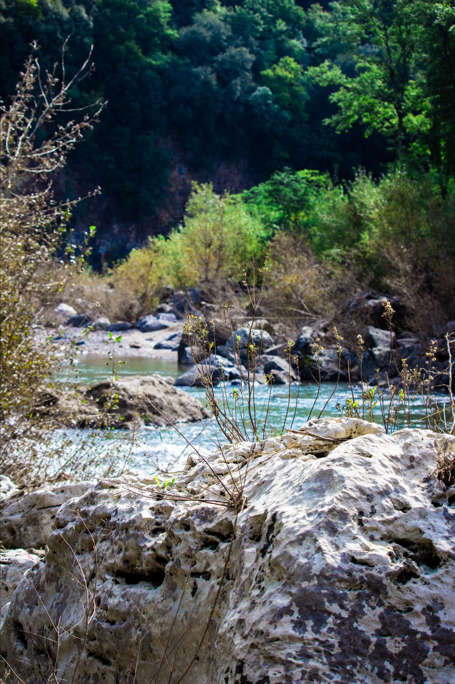 Waterfalls, streams and natural spas